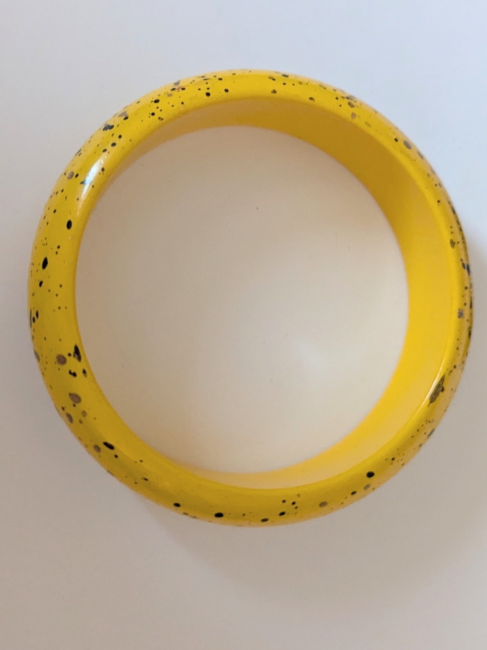 Vintage Yellow Speckled Bracelet by Vintage
